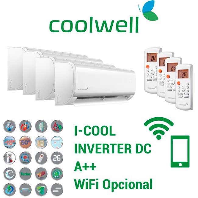 MULTI 4X1 COOLWELL I-COOL 12 + 12 + 12 +12 + 4X1C105K